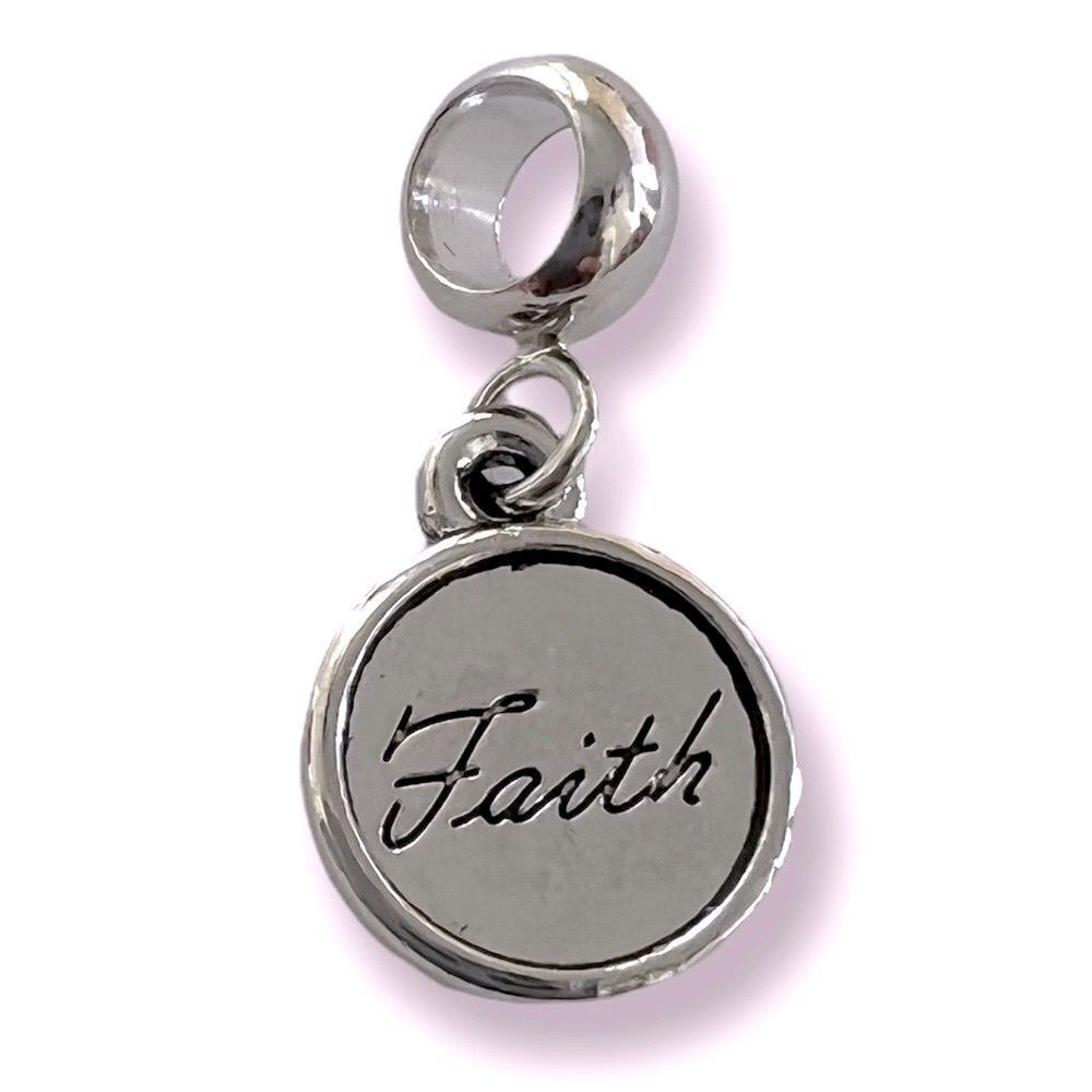 Faith Silver Charm 